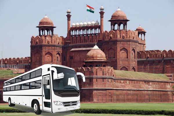 Delhi sightseeing tour by luxury bus